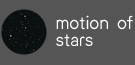 motion of stars